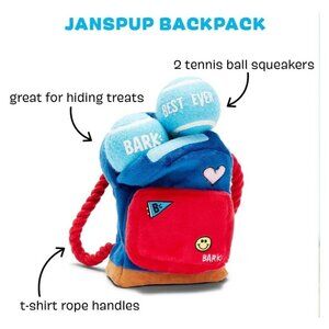 Bark box Dog Toy Janspup Tennis Balls 2 In 1 Interactive Rip Reveal Dog Toy‎ NWT